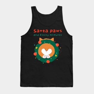 Santa Paws Fluffy Moments Corgi Butt Tank Top